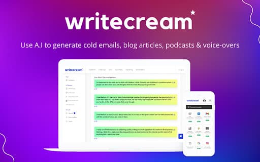 Writecream - AI-powered writing assistant thumbnail