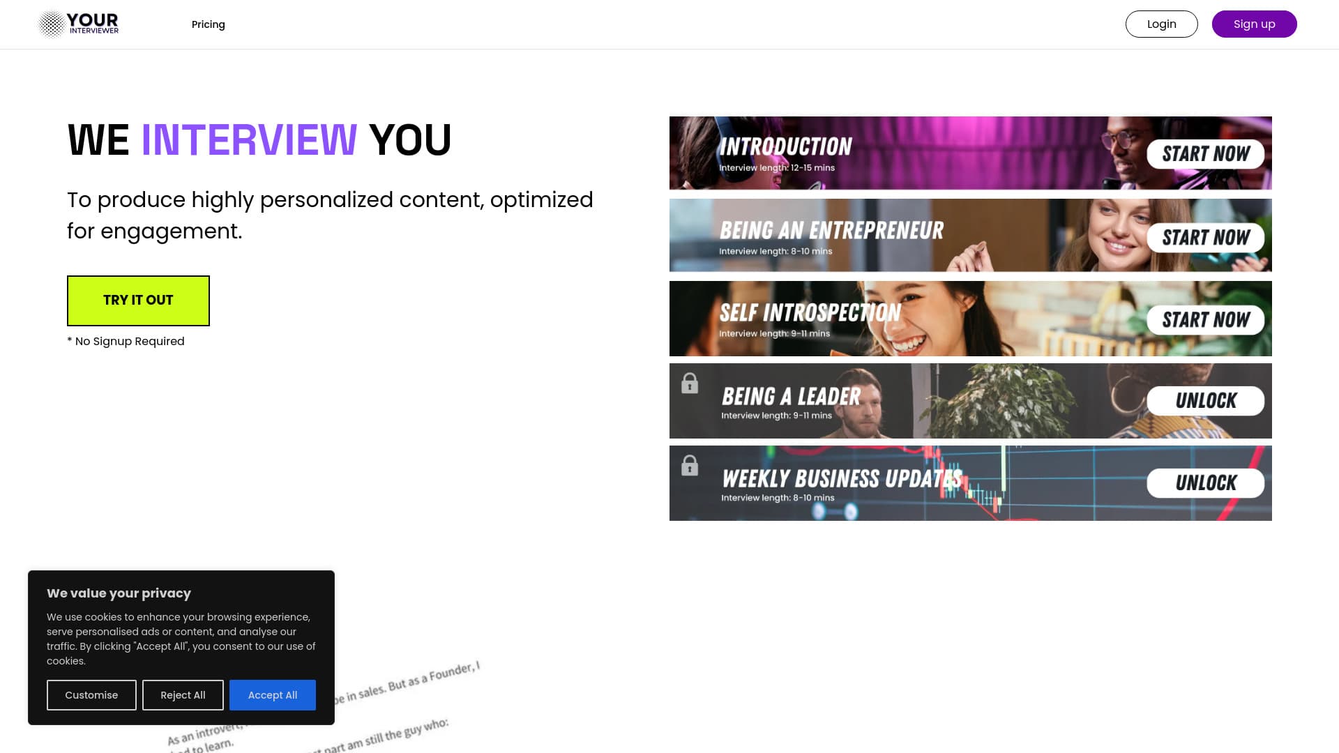 Your Interviewer thumbnail