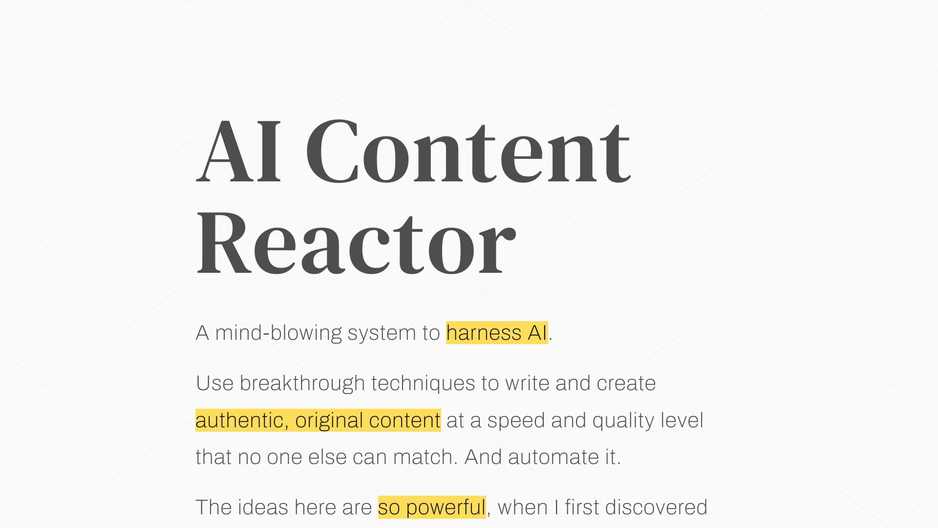 AI Content Reactor thumbnail