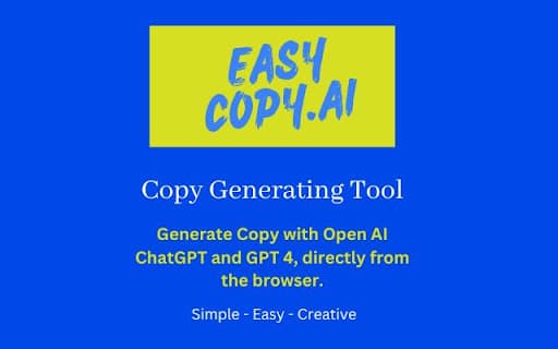 Easy Copy AI - Copy Generator Tool thumbnail