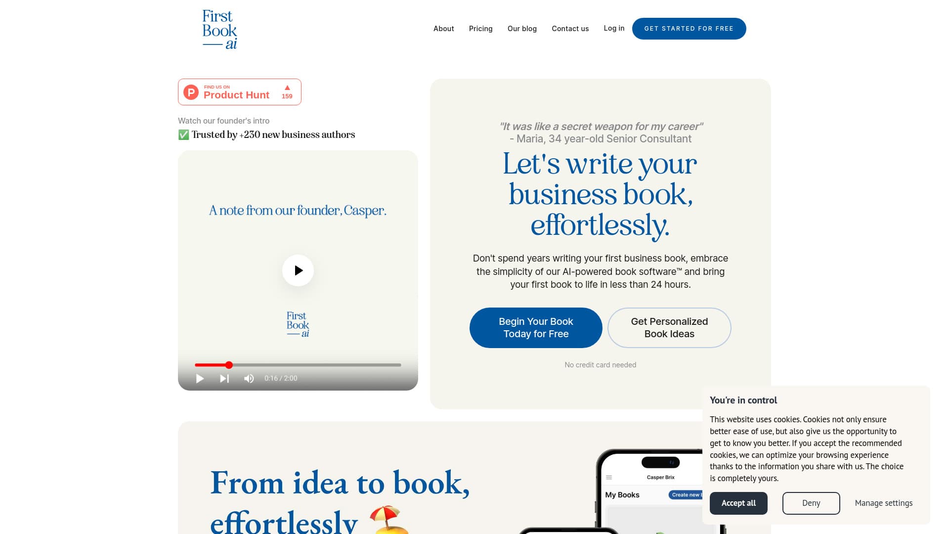 First Book ai thumbnail