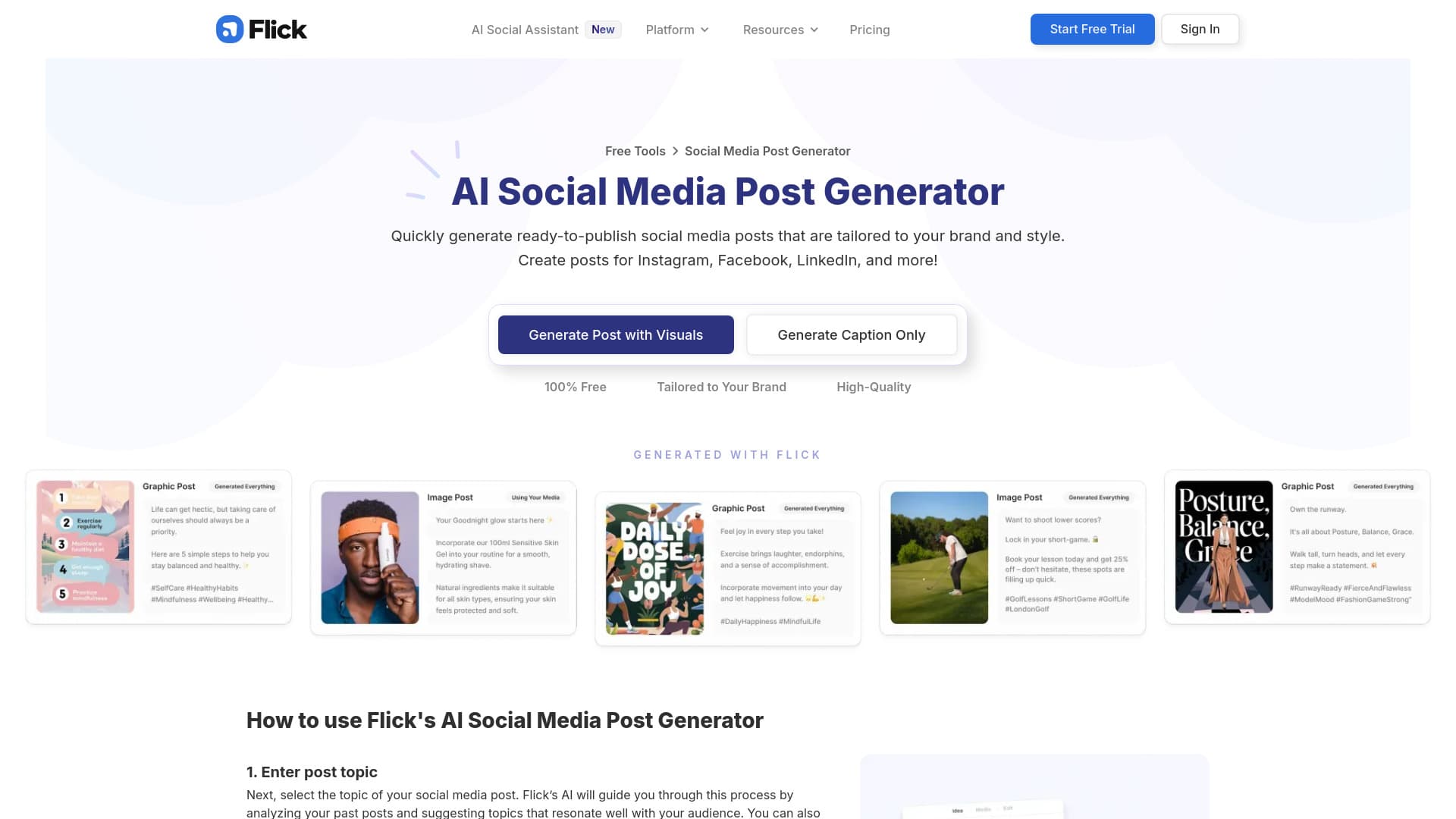 AI Social Post Generator thumbnail