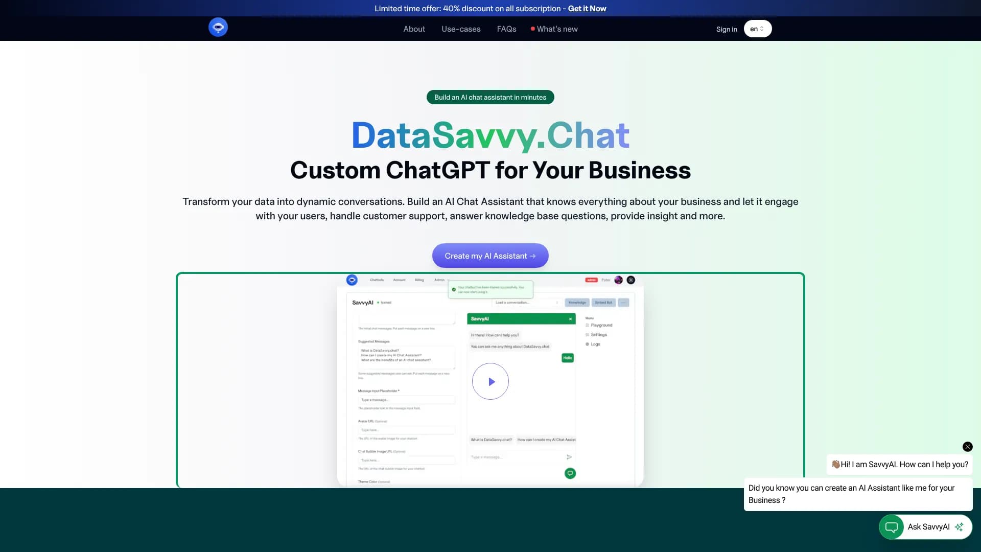 DataSavvy.Chat thumbnail