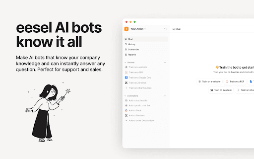 eesel AI: ChatGPT Sidebar for AI in Google Docs, Zendesk & more thumbnail