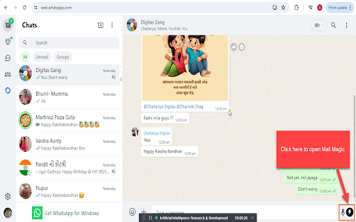ChatGPT AI for WhatsApp messages by MailMagic thumbnail