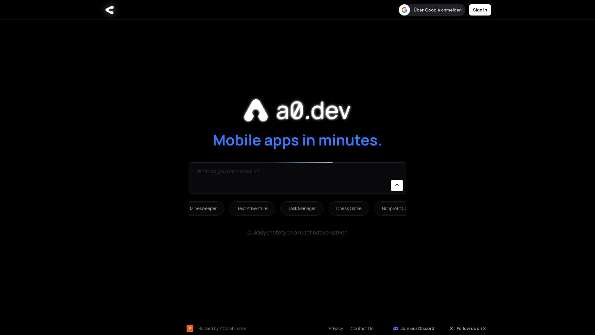 a0.dev thumbnail