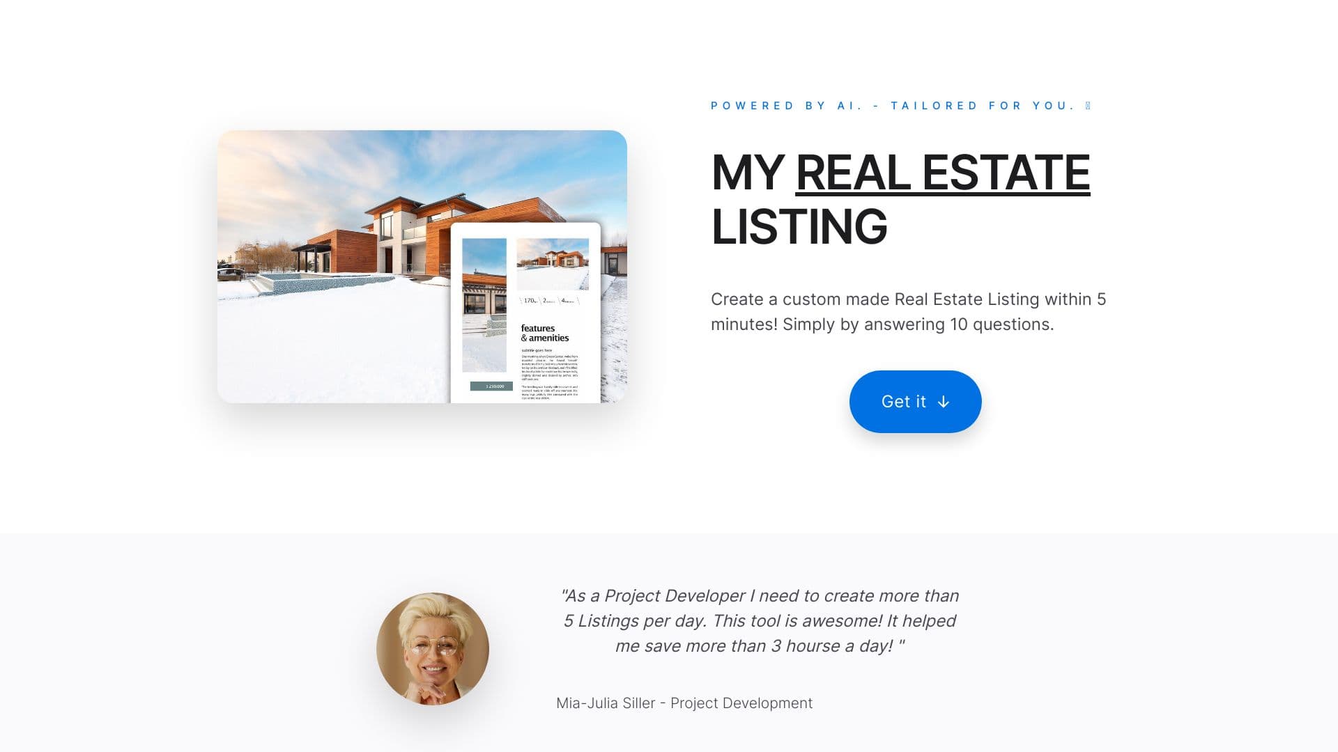My Real Estate Listing - AI thumbnail