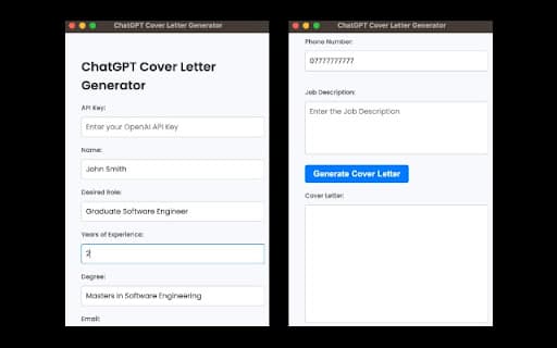 GPT Cover Letter Generator thumbnail