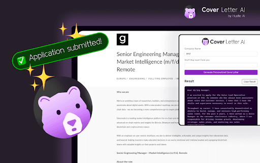 Hustle AI - Cover Letter Generator thumbnail