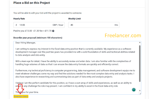 AI Cover Writer for Freelancers thumbnail
