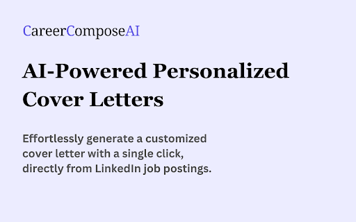 CareerComposeAI: Cover Letter Powered by GPT thumbnail