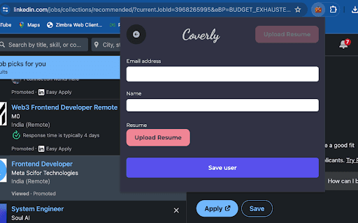 Coverly - AI cover letter generator thumbnail