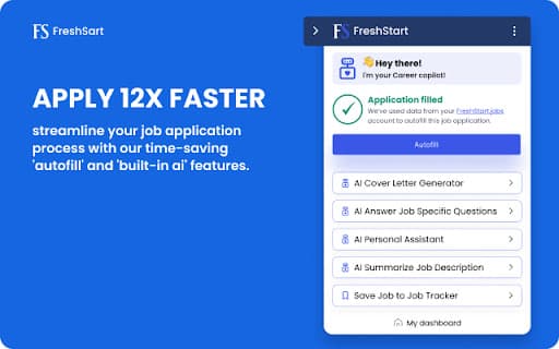 FreshStart - AI-Copilot & Jobs Autofill thumbnail