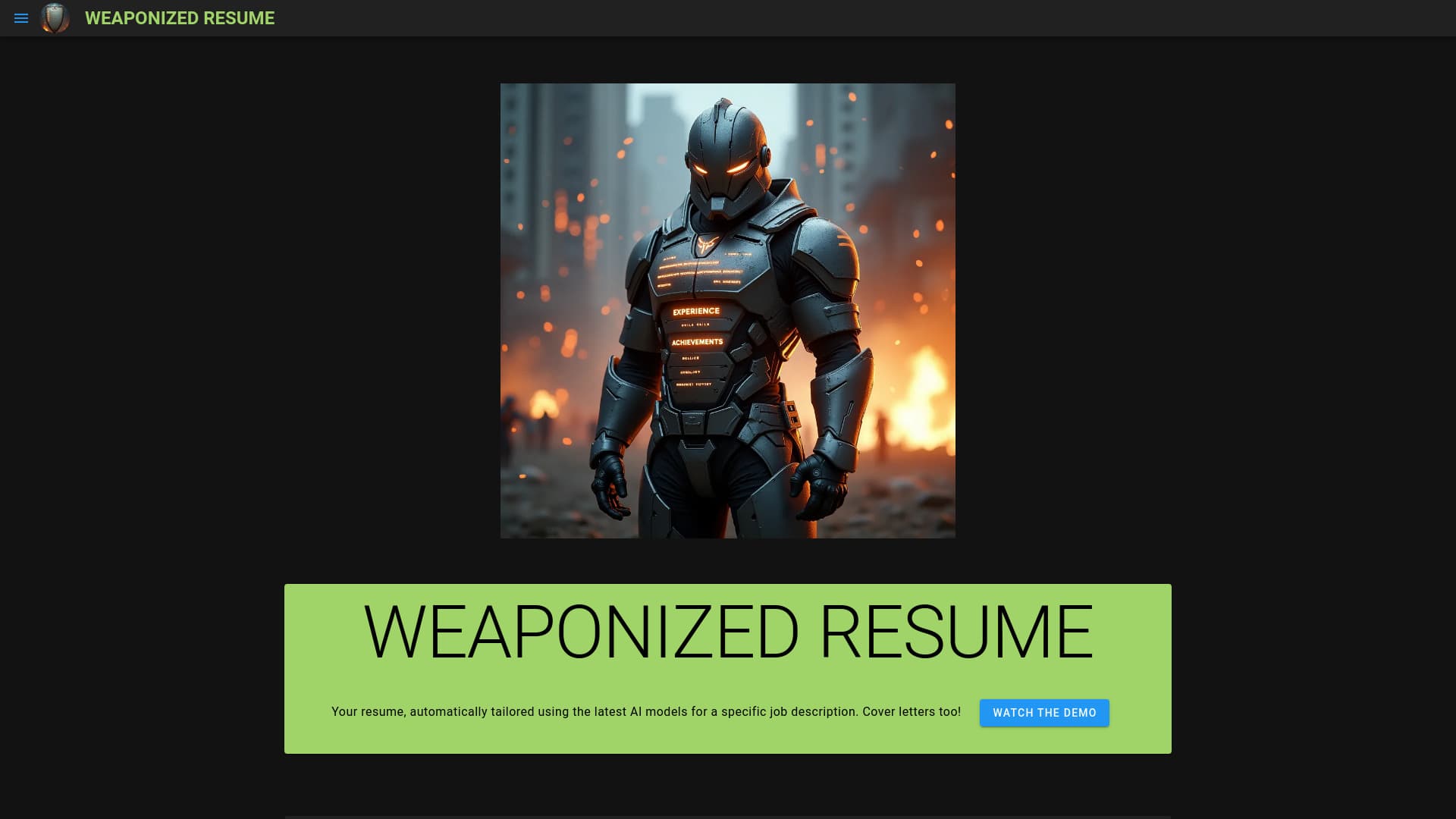 WEAPONIZED RESUME thumbnail
