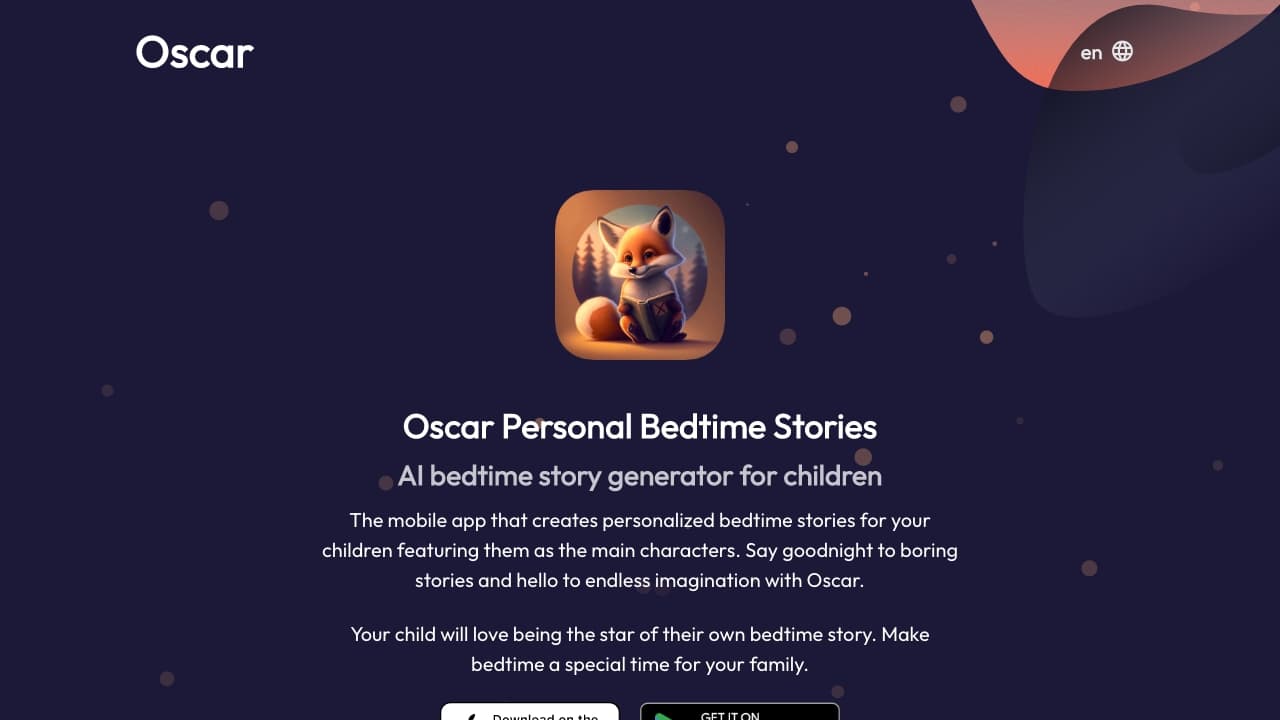 Oscar - bedtime story generator thumbnail