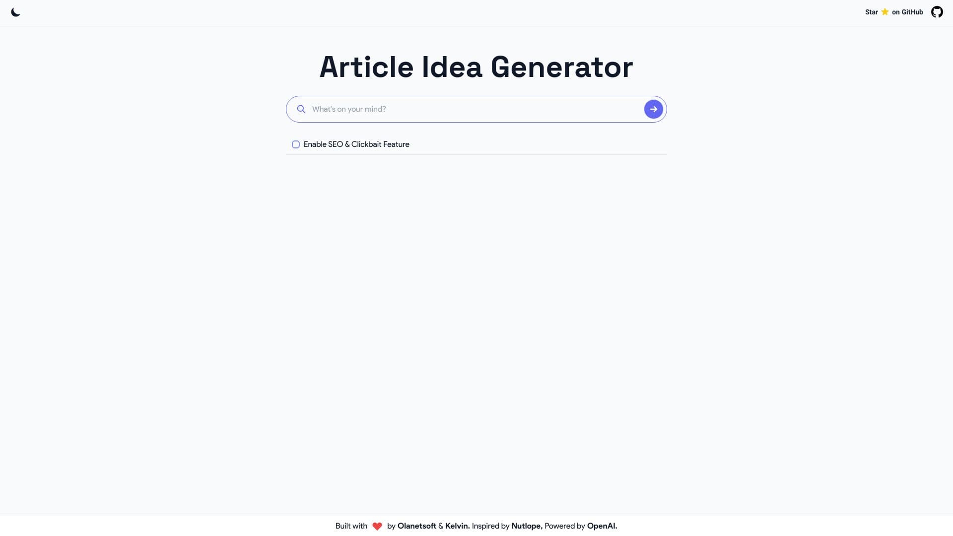 Article Idea Generator thumbnail