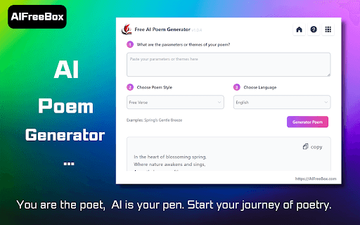Free AI Poem Generator writes poems instantly thumbnail