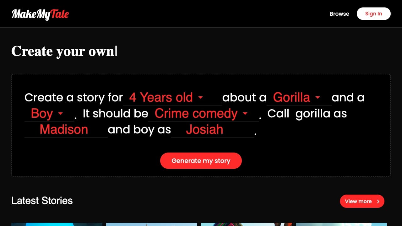 MakeMyTale thumbnail