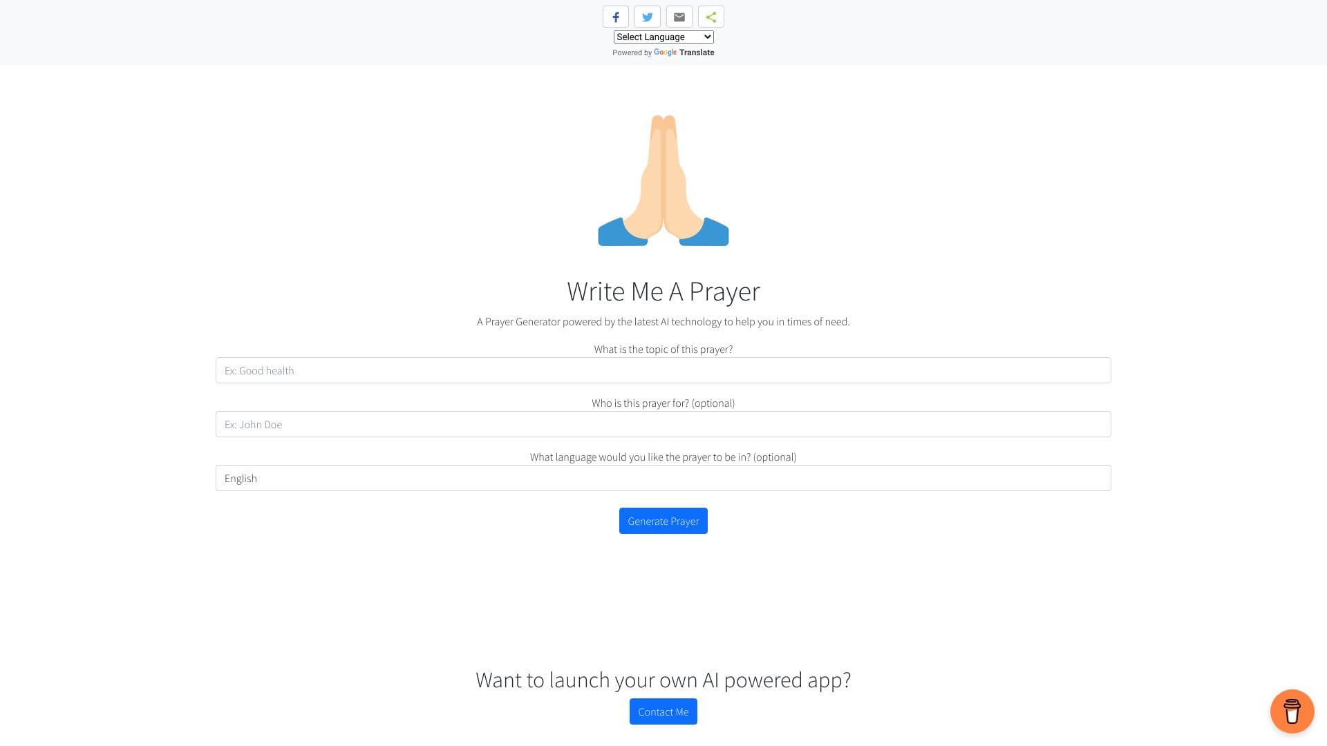 Write Me A Prayer - AI Prayer Generator thumbnail