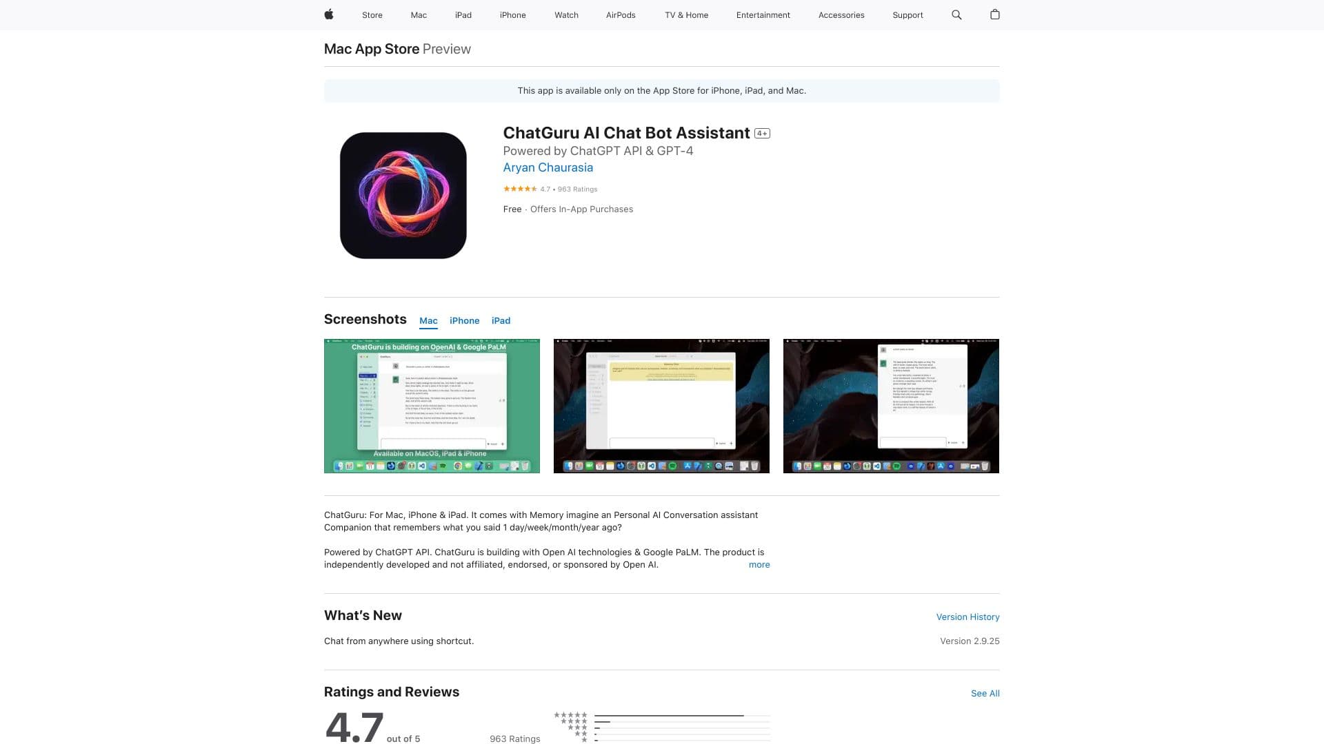 ChatGuru : ChatGPT With Long Term Memory thumbnail