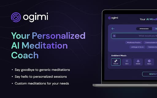 Ogimi, Your Personalized AI Meditation Coach thumbnail