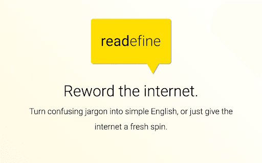 Readefine - Reword the Internet thumbnail