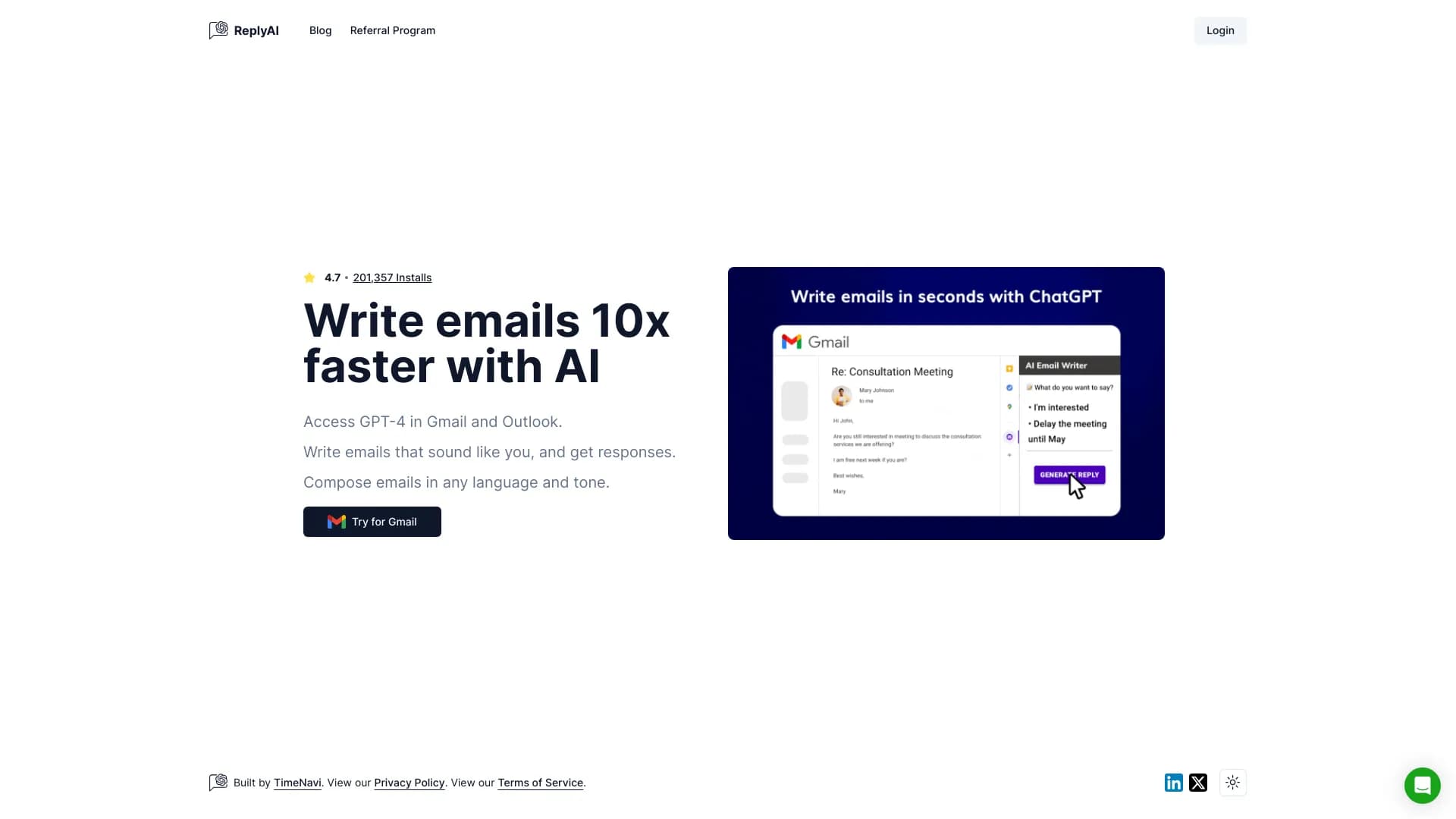 AI Email Writer for Gmail thumbnail