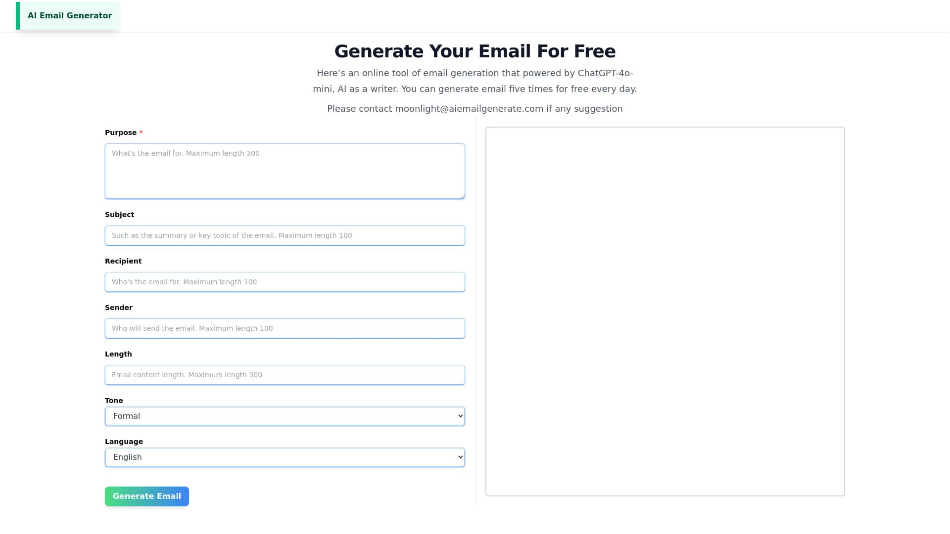 AI Email Generator thumbnail