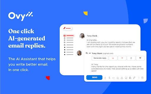 Ovy.ai | One click AI-generated email replies thumbnail