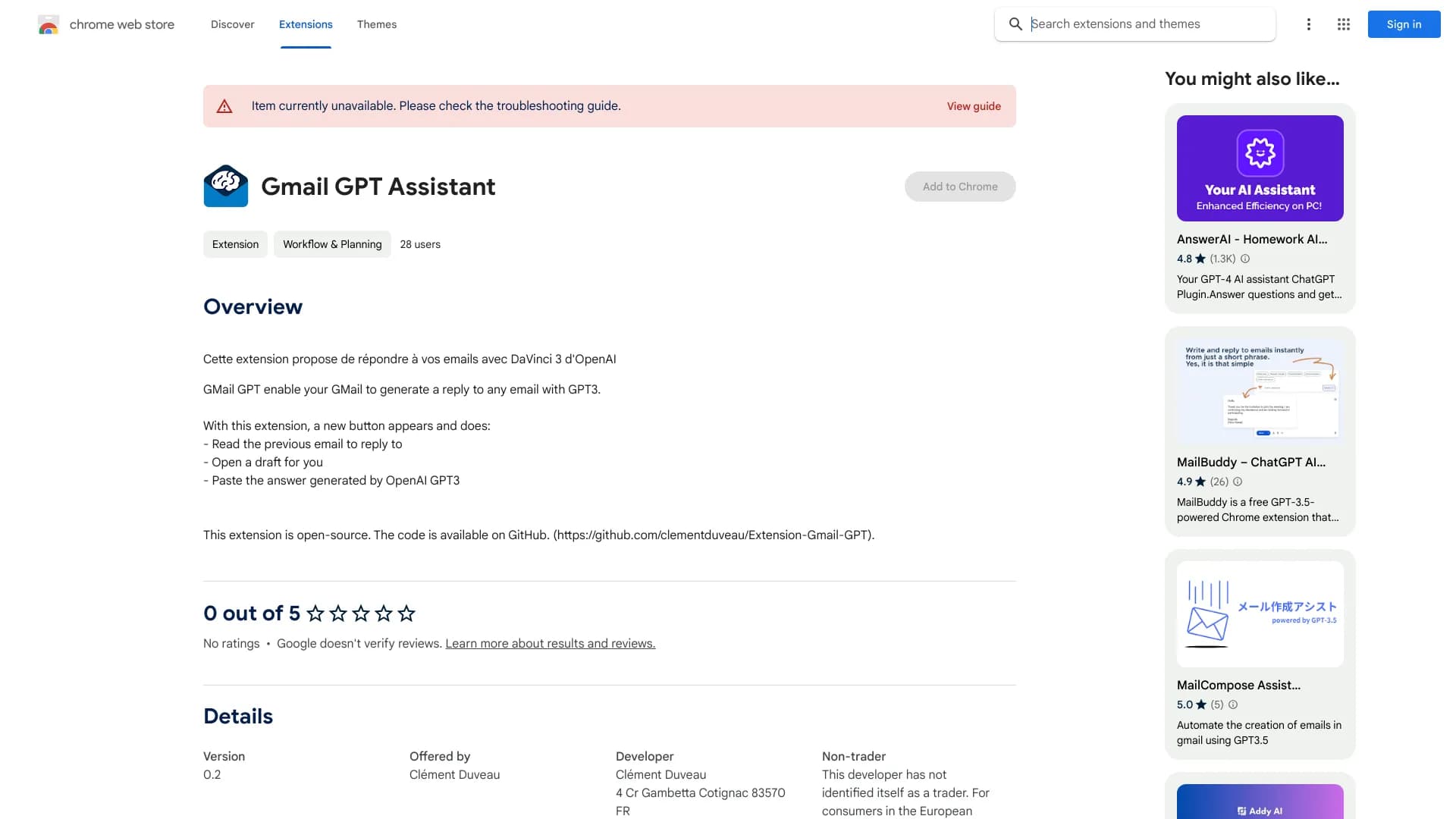 Gmail GPT Assistant thumbnail