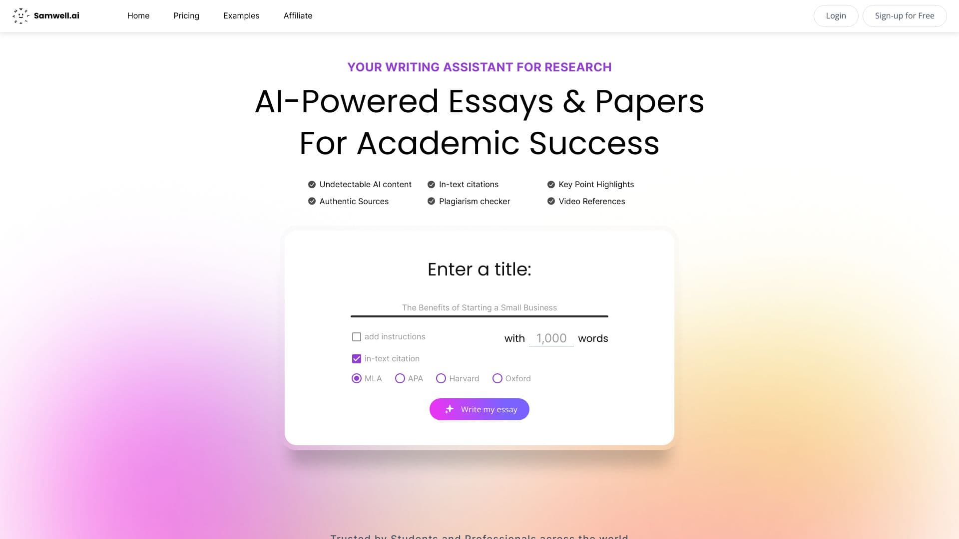 Samwell.Ai thumbnail