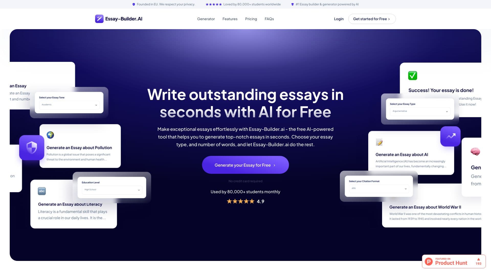 Essay Builder AI thumbnail