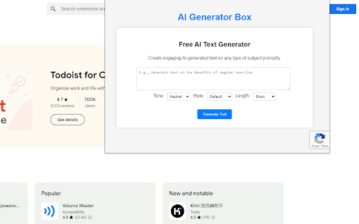 AI Text Generator - AIGeneratorBox thumbnail