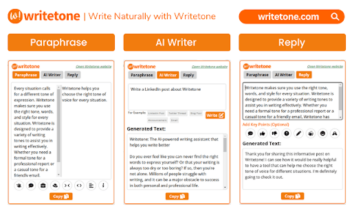 Writetone: AI Writing Assistant thumbnail