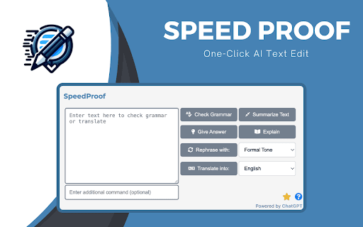 SpeedProof: One-Click AI Text Edit thumbnail