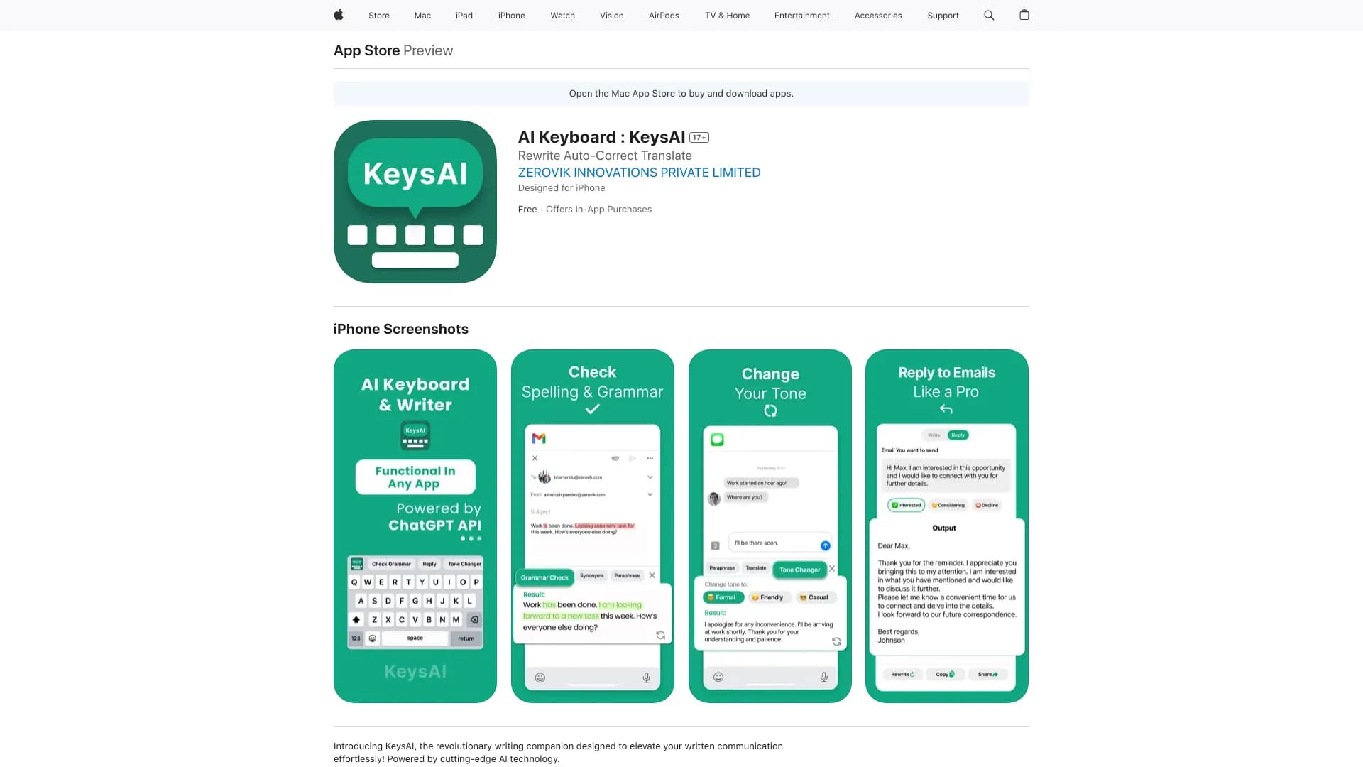 AI Keyboard : KeysAI thumbnail
