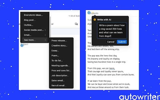Autowriter | ChatGPT on Every Website thumbnail