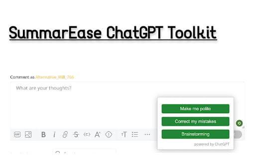 SummarEase ChatGPT Toolkit thumbnail
