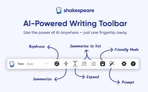 Shakespeare AI Toolbar: AI Writing Anywhere thumbnail