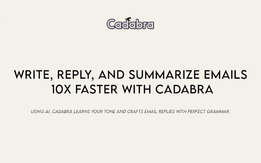 Cadabra - Maximize Email Efficiency With AI thumbnail