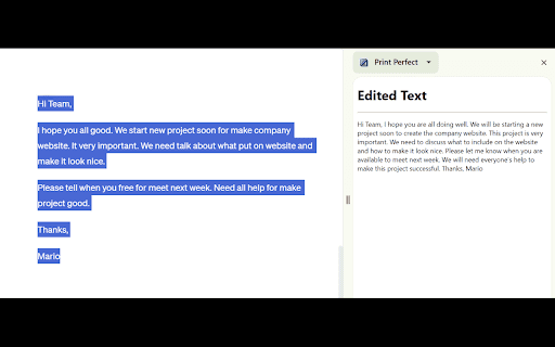 Print Perfect AI Text Editor thumbnail