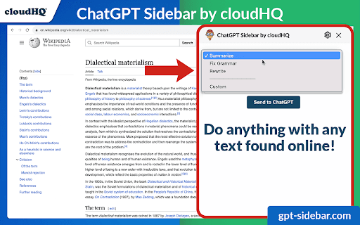 ChatGPT Sidebar by cloudHQ thumbnail