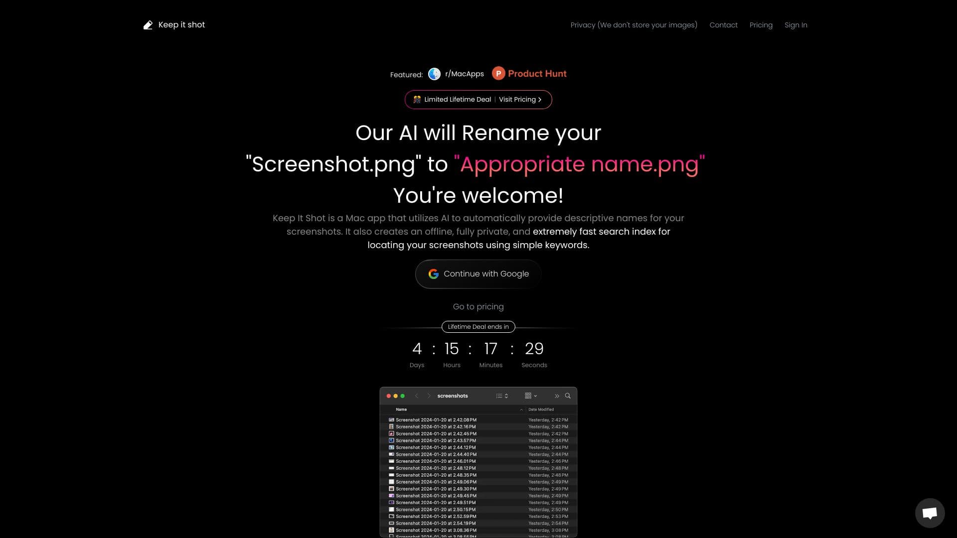 Keep it shot thumbnail