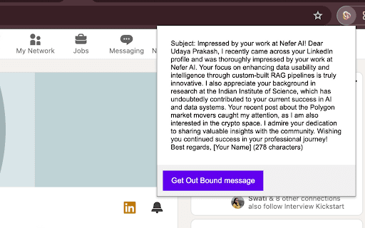 Nefer - AI Message Customizer for LinkedIn thumbnail