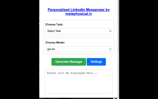Personalized Linkedin Messenger by Metaphysical thumbnail