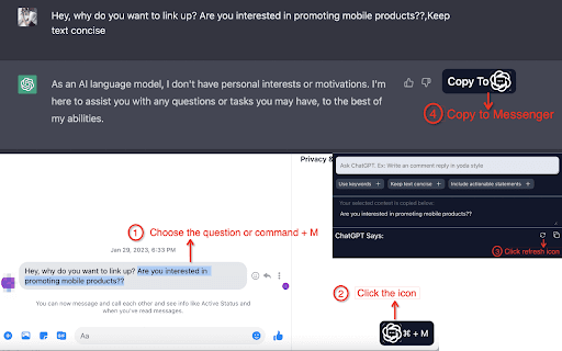 Message Chatbot: AI-Powered by Chat GPT-4 thumbnail