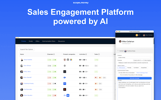 Sales Engagement Tool powered by AI thumbnail