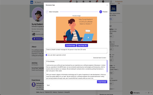 Nexweave - LinkedIn AI Messages thumbnail