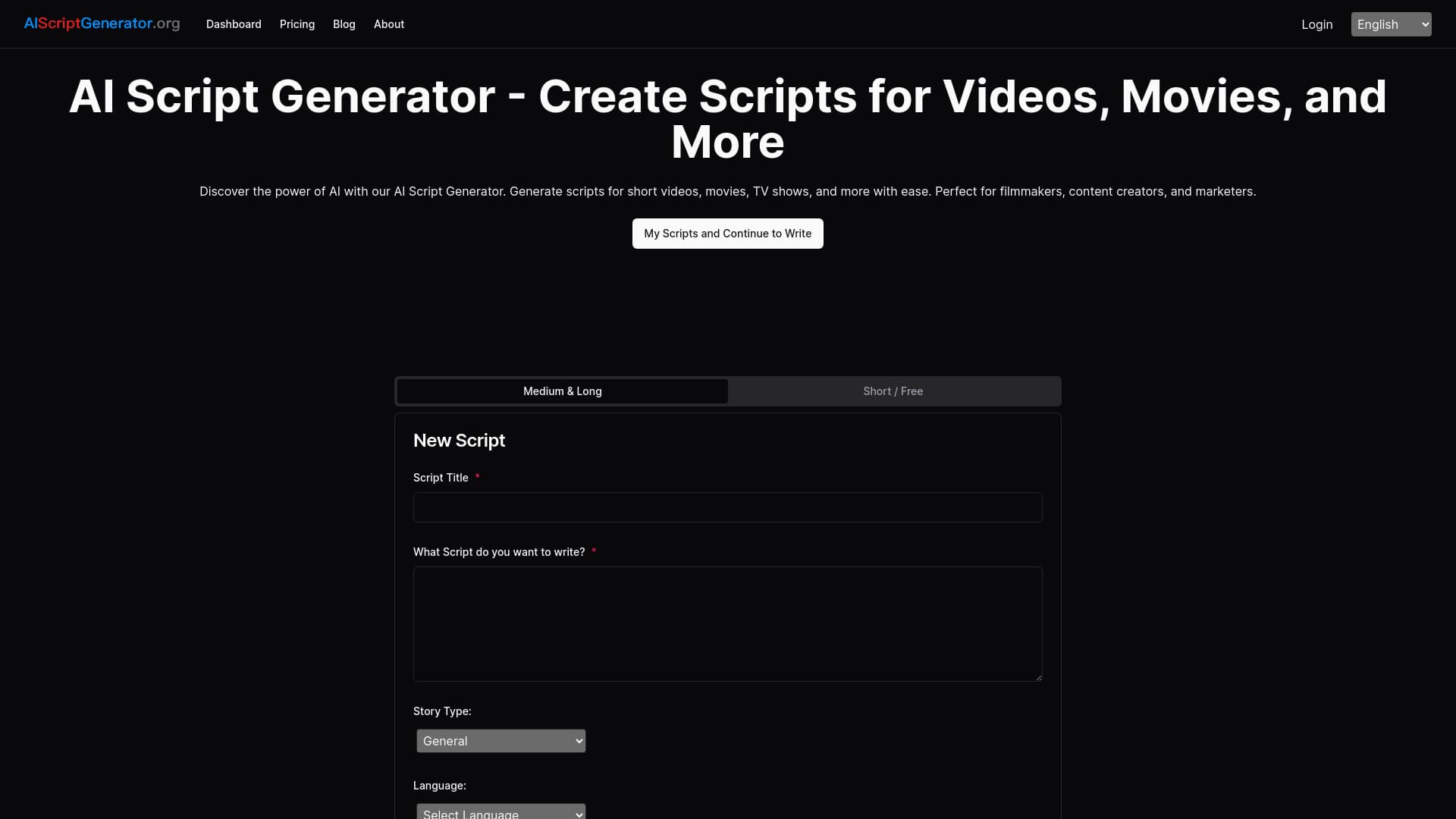 AI Script Generator thumbnail