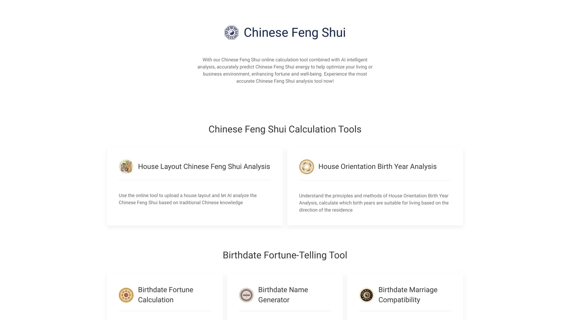 Chinese Feng Shui Online Calculator thumbnail